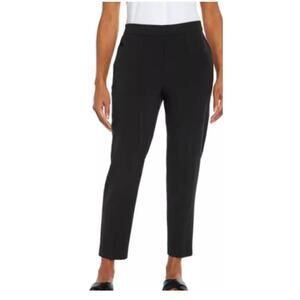 Banana Republic Womens Tapered Pull-On Pants Size 10 Black AE1 AJ9